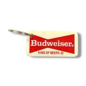 Vintage Budweiser King Of Beers Domino Key Chain